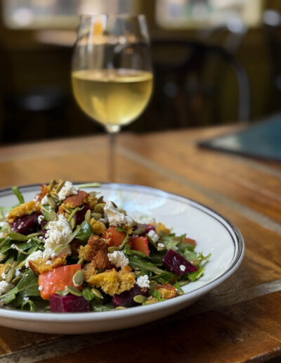Salt Baked Beetroot & Sweet Potato Salad